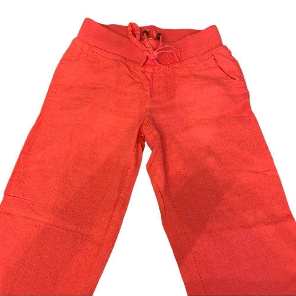 Derosi Pink Linen Pants Sz S - Picture 2 of 7